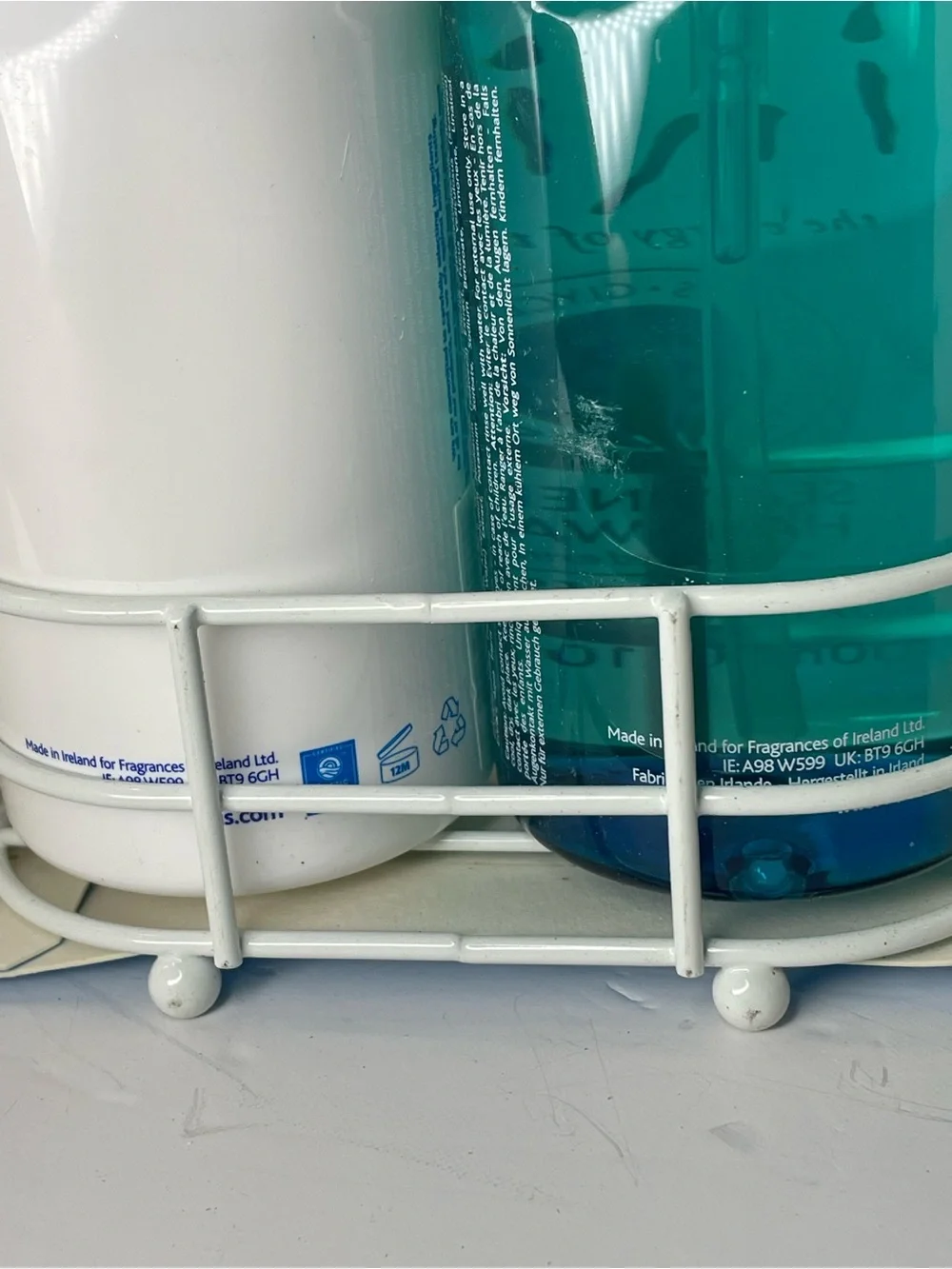 Inis the Energy of the Sea Liquid Hand Soap and Hand Lotion Caddy New 10 Oz Each